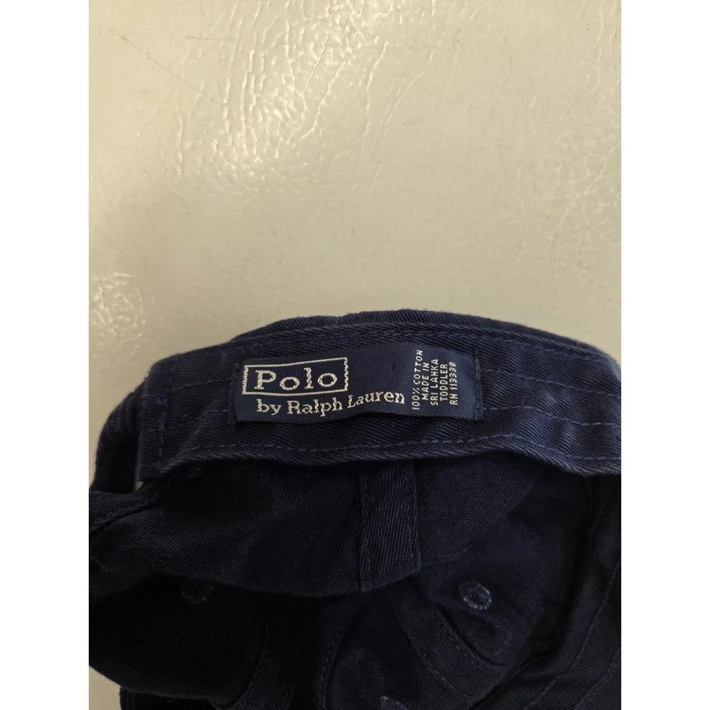 Polo Ralph Lauren Kids Toddler Hat Red Blue Pony Baseball Cap One Size Elastic